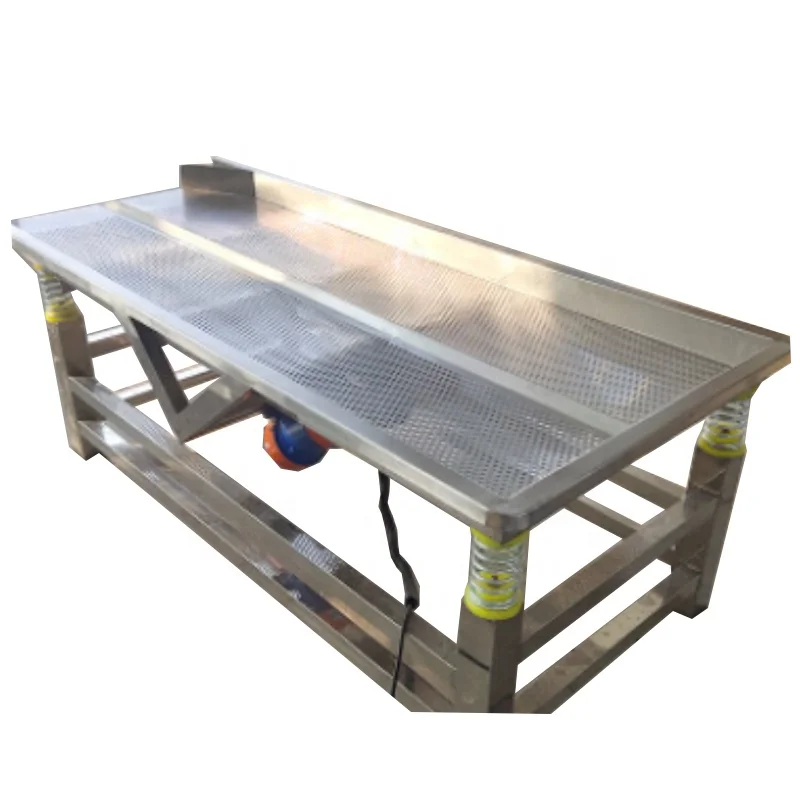 Vibration Dewatering Machine Vegetable and Fruit Vibrator Drain Water Machine