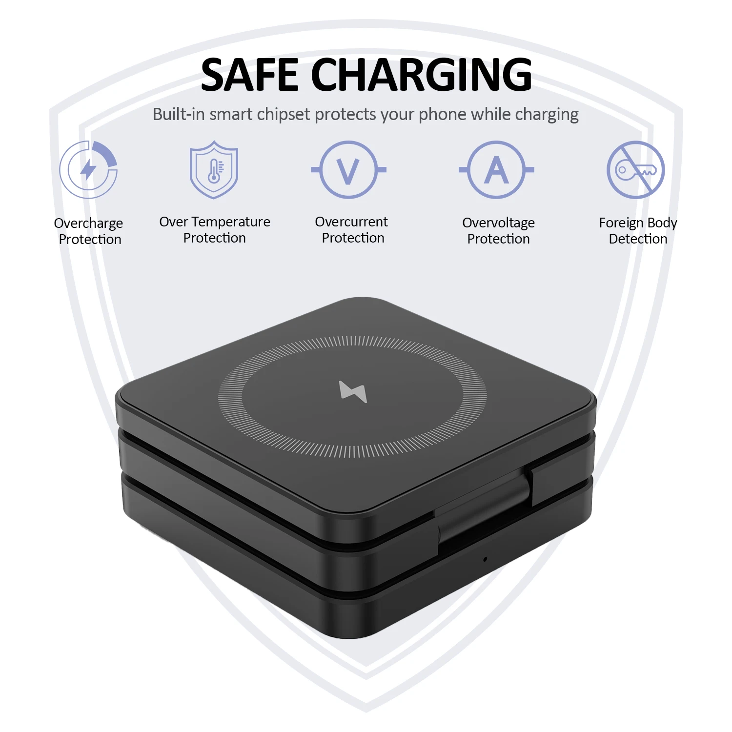 Factory Price Stock 3-in-1 Foldable Fast Charging Wireless Charger Stand Dock for iPhone 16 Electric Magnetic Magnetic Charger