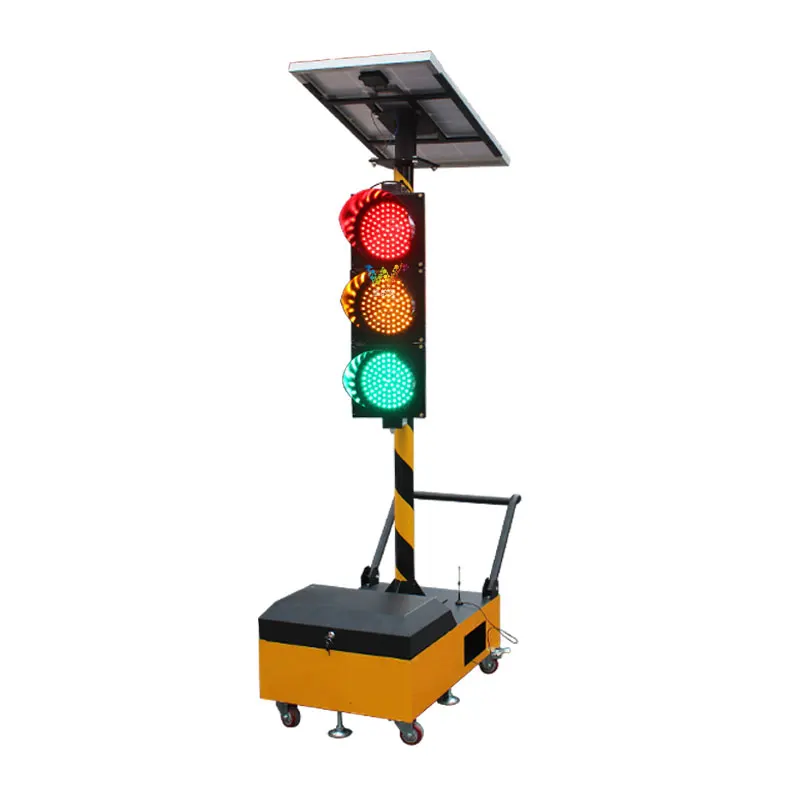 Умный контроллер, интеллектуальный сеафрор, сигнальные дорожные огни, временное дорожное движущееся светодиодное светофорное оборудование на солнечных батареях