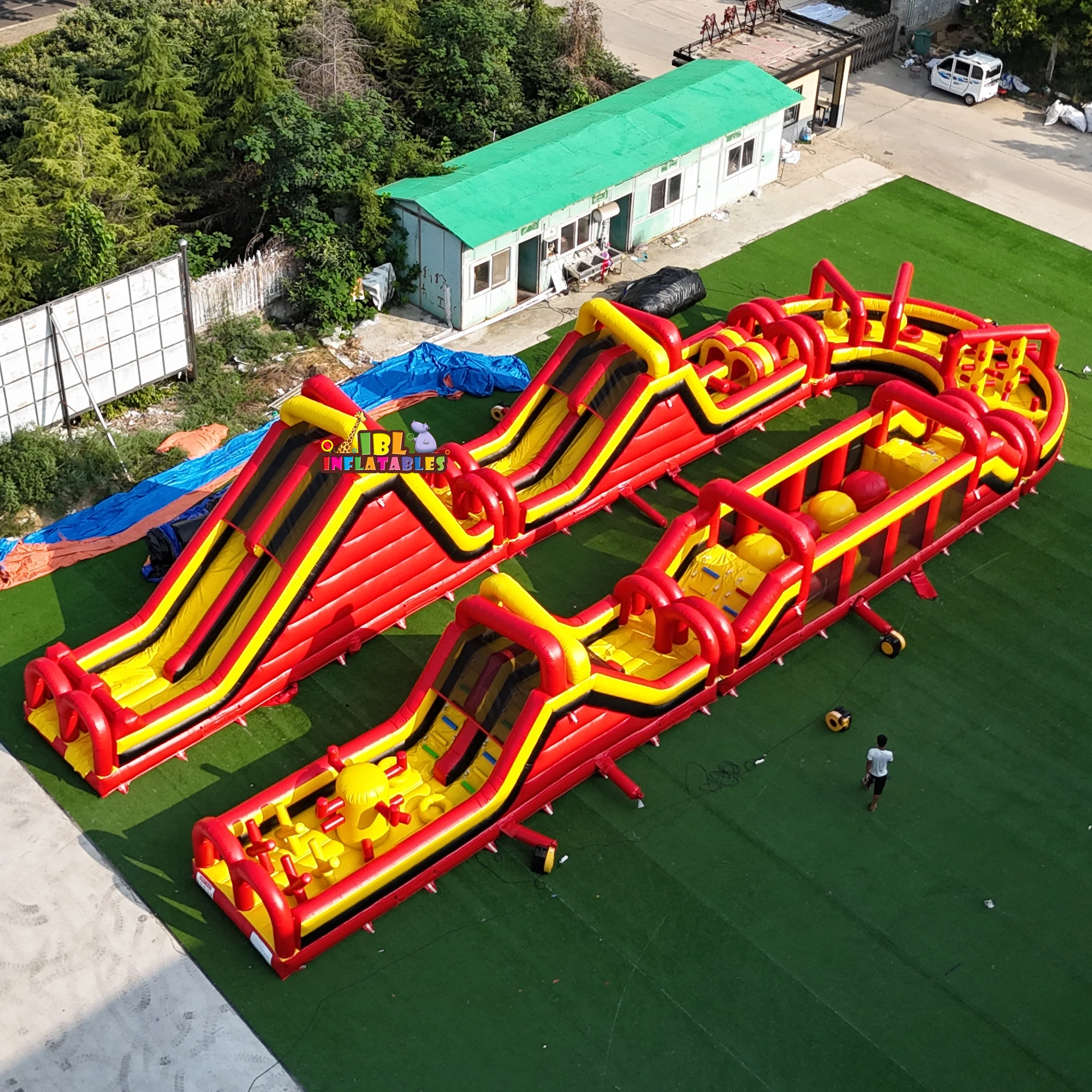 Extreme Insane Inflatable Obstacle Course for Adults & Kids