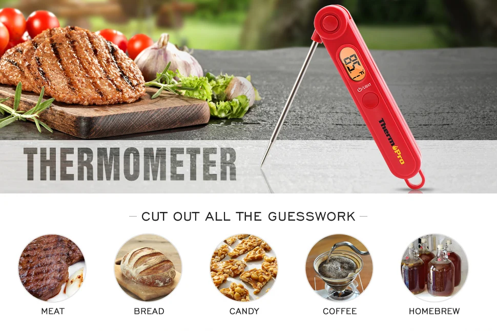 ThermoPro TP03A Instant Read Food Meat Thermometer for Kitchen Cooking BBQ  Grill