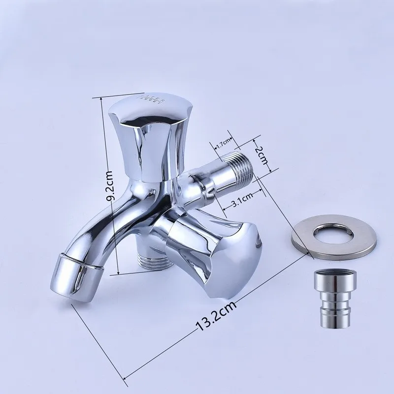 Simply Quick Open Single Cold Zinc Alloy Chrome Washing Faucet  Machine Mop Pool Garden Water Tap