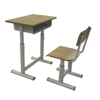 Simple Wooden Single Class furniture Classroom  desk school chair FOR Learning  FOR Africa