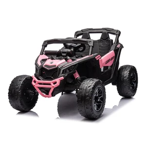 Licensed 12V off Road 2 Seats Children's Car Ride-on Cars for Children pink Kids Car Utv