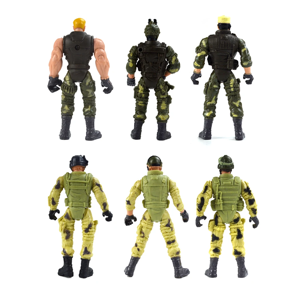 6-in-1 S.W.A.T. ミリタリーアクションフィギュアセット 子供用