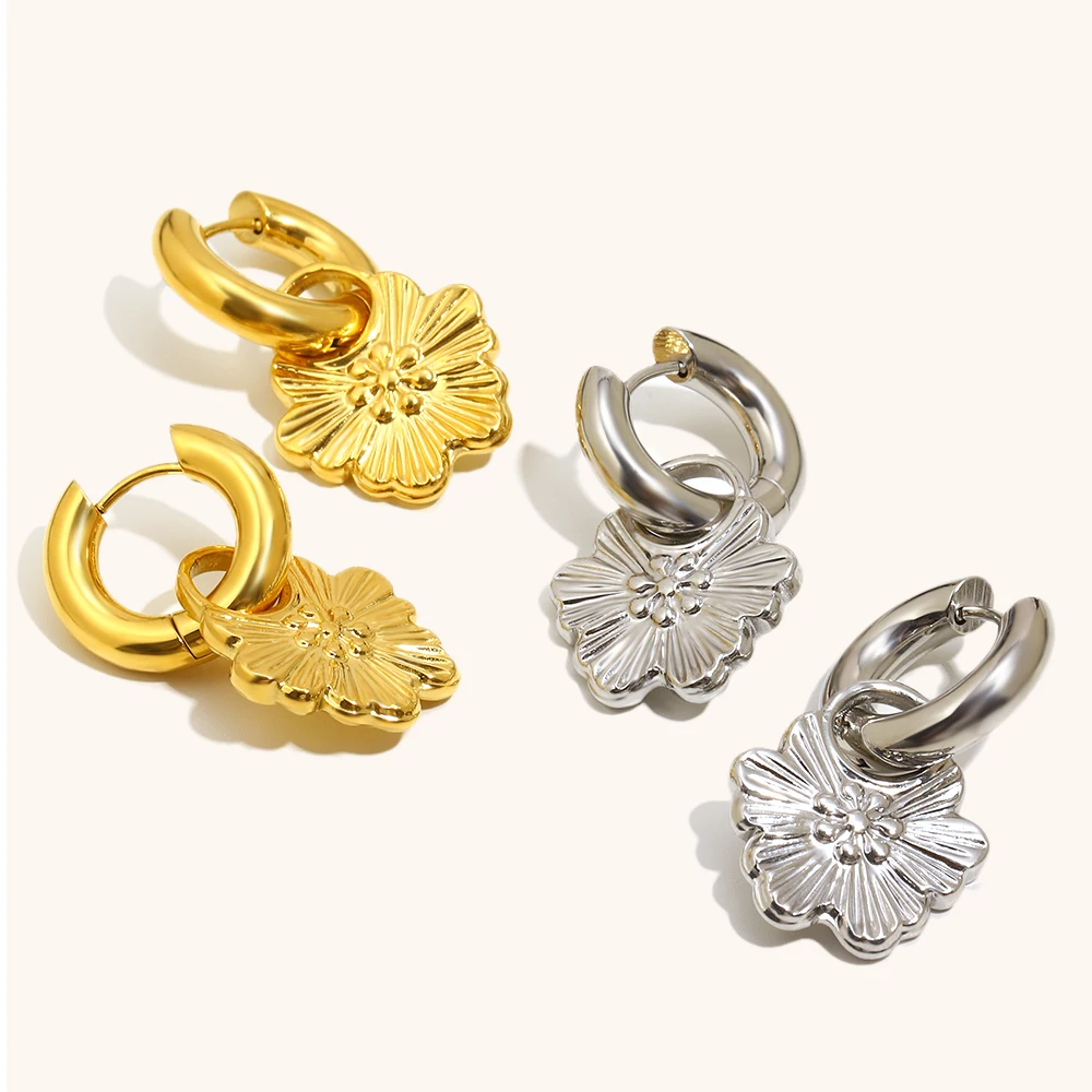 croissant zorcon gold plated drop earring-4