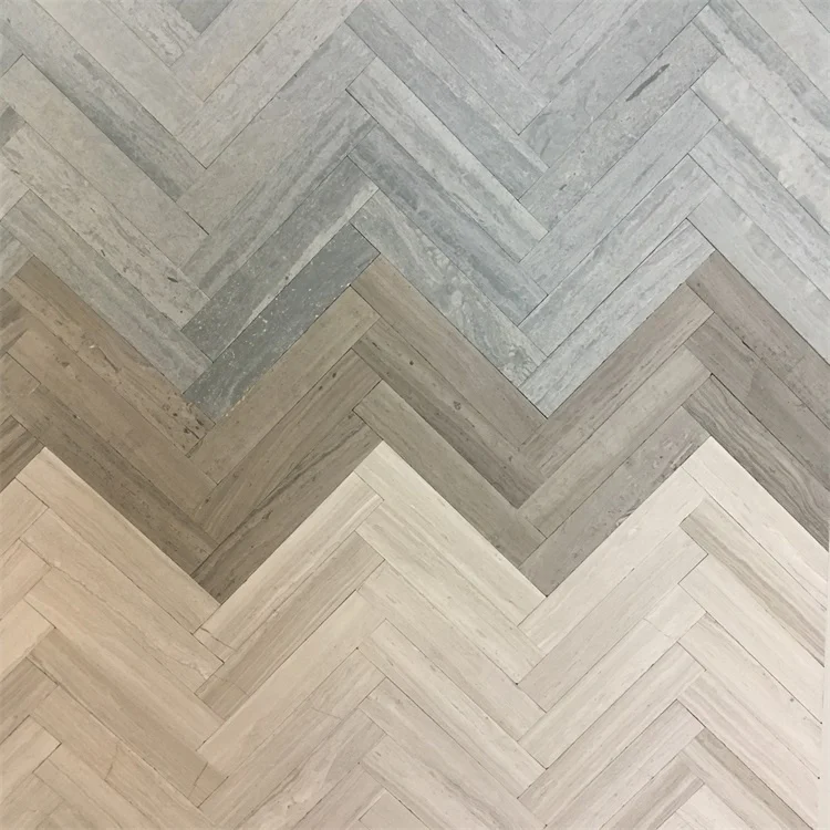 product nature guizhou wood marble irregular wall mosaic tiles wooden grain marble tiles-1