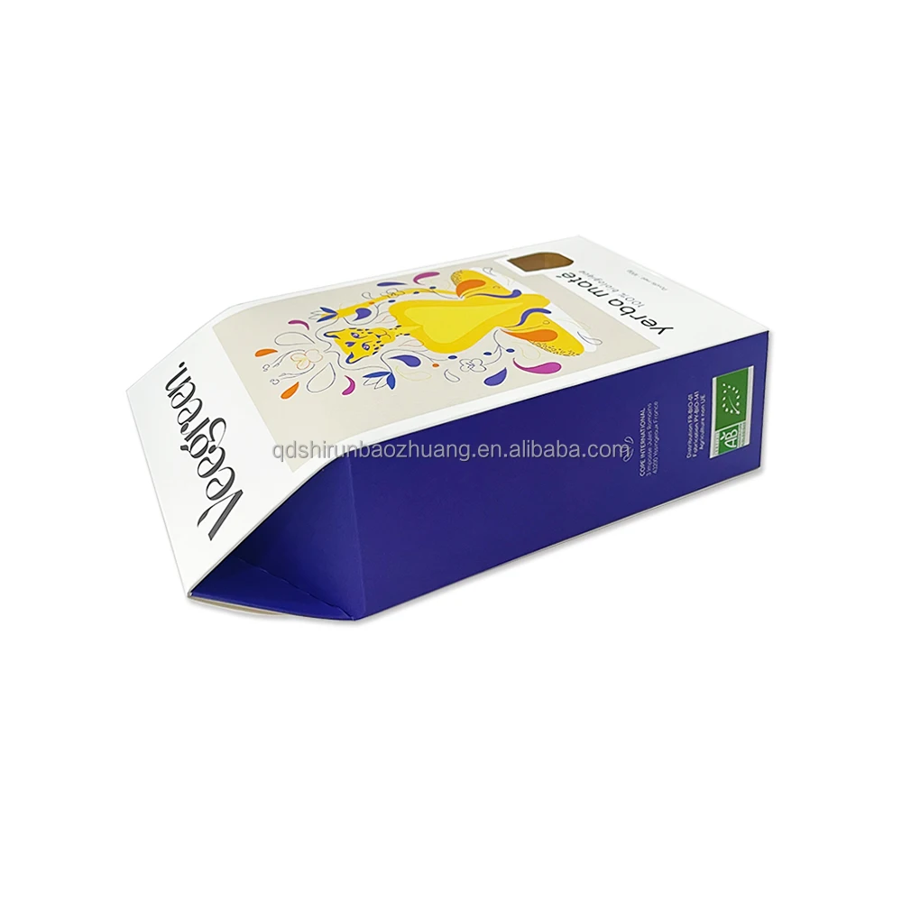 Custom Empty Tea Packing Box Organizer Empty Carton Flower Flavor Tea ...