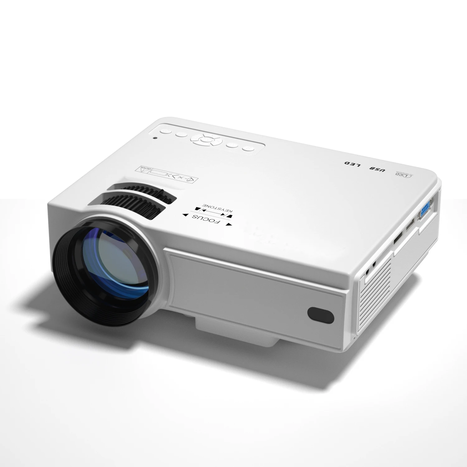 Mini Projector, AuKing 2021 Upgraded outlet 1080P Supported Outdoor Projector