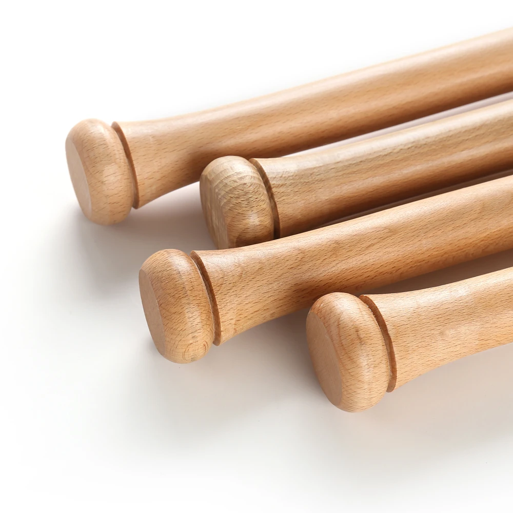 Cheap Price Natural Wooden Customized Rubber Wood Baseball Bat For