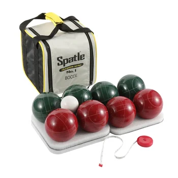 Custom Resin Bocce Ball Set 107mm Diameter Promotional Outdoor Game with Custom Carry Bag
