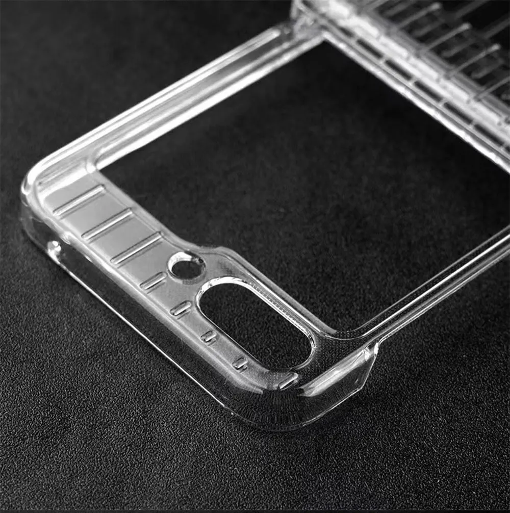 Pc Phone Case For Samsung Galaxy Z Flip5 Flip4 Flip3 5G Flip High Quality Transparent Fold Luggage Mobile Cases SJK122 Laudtec supplier