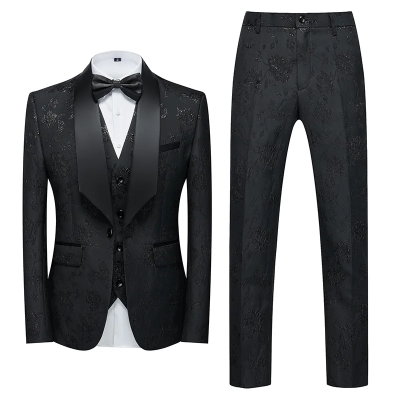2023 New Design High Quality Wedding Business Formal Brand Three Men's