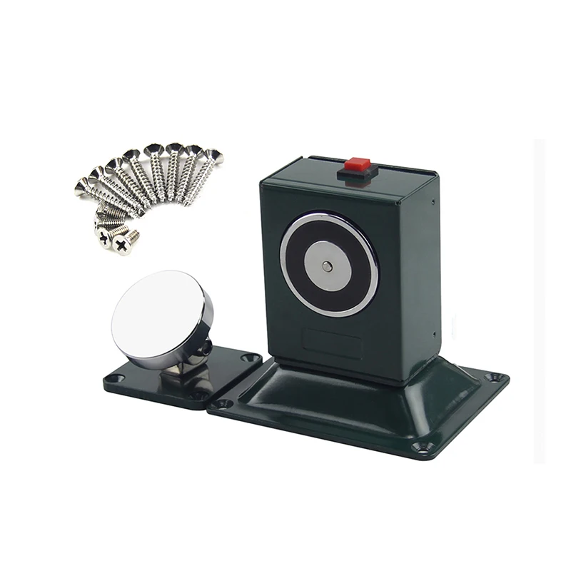 Электромагнитный дверной держатель настенное крепление аварийная деталь безопасности с кнопкой отпуска