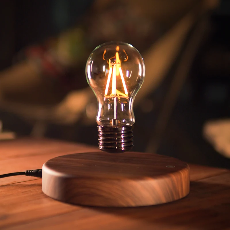 Touch Sensor Magnetic Levitation Table Lamp Creativity Floating Glass LED Bulb Night Light for Home Decor