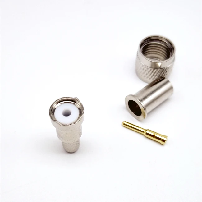 Hot Selling mini UHF Male Crimp Connector for RG58 LMR195 LMR200 Coaxial Radio Antenna Cable