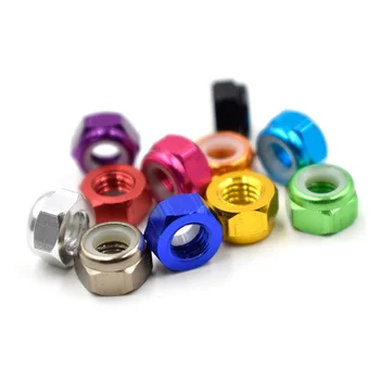 aluminium alloy Lock Nut Prevailing Torque Type Hexagon Nickel Plated Barrel Nuts with Hex Head for Mining Application