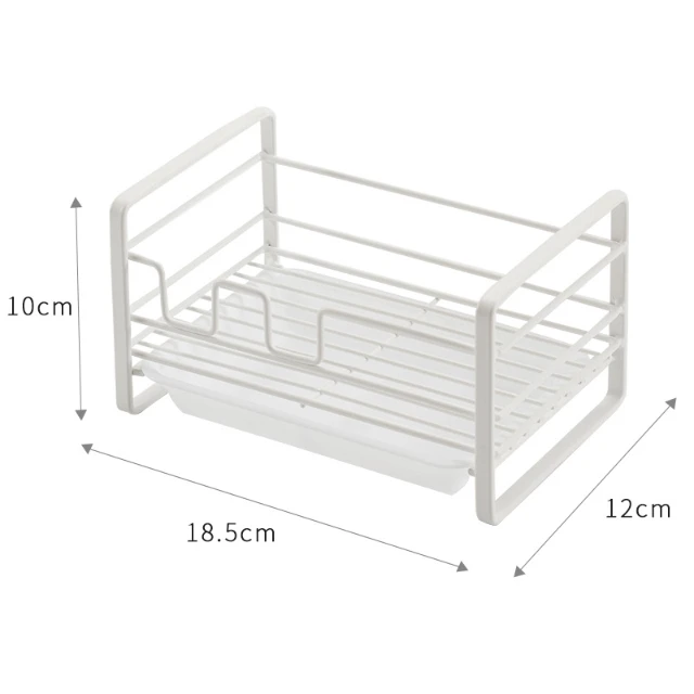 thumbnail image 2 of Kitchen Sink Drain Rack Stainless Steel Basket Sponge Drying Organizer 2 of 10