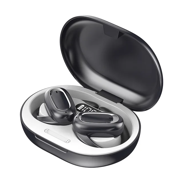Touch control ENC T35 Dual Hanging Earphones earhook HIFI Gaming Headphones with Mic Digital display tws earbuds