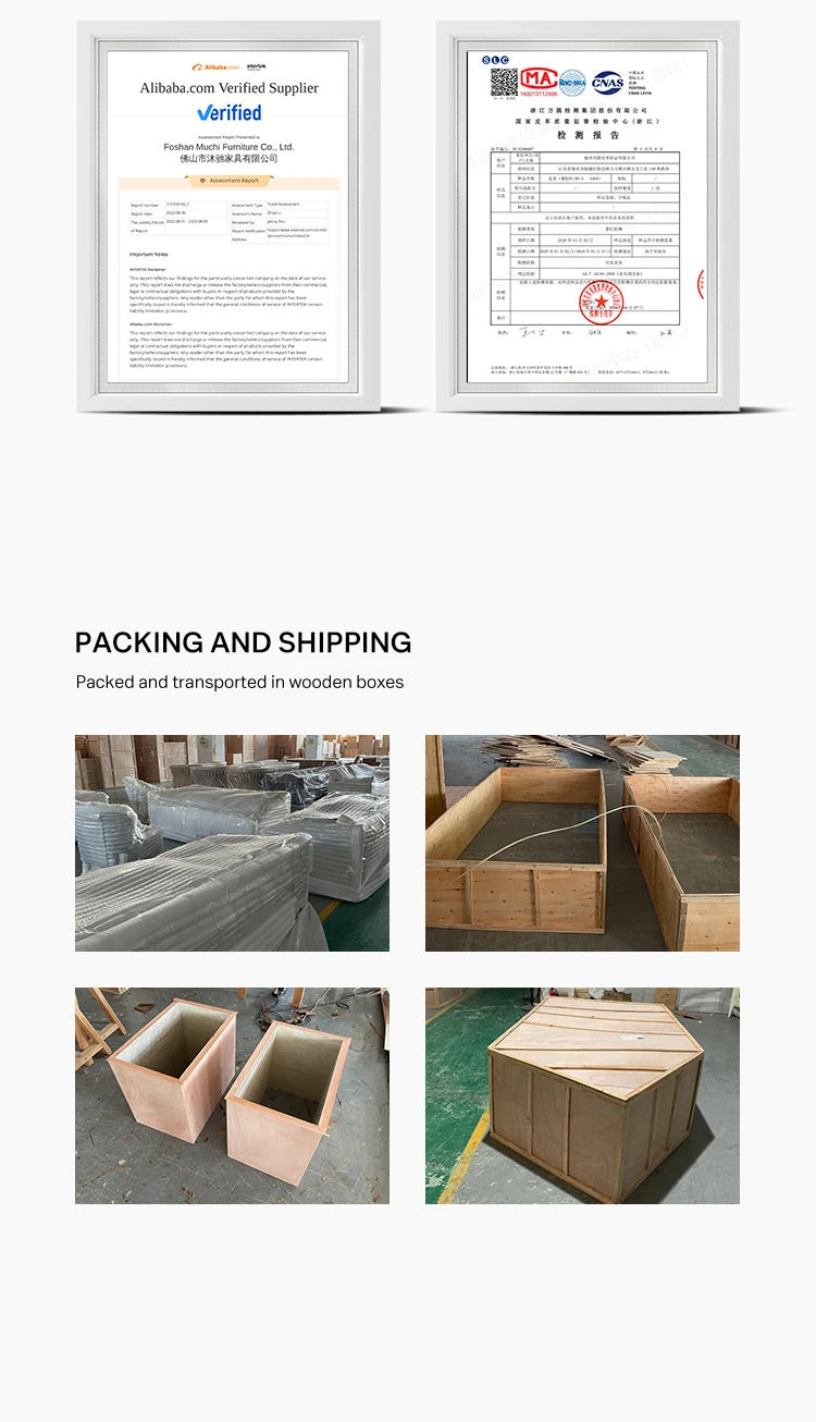 High Quality White Queen Full Soft Fabric Upholstered Bed Bedroom