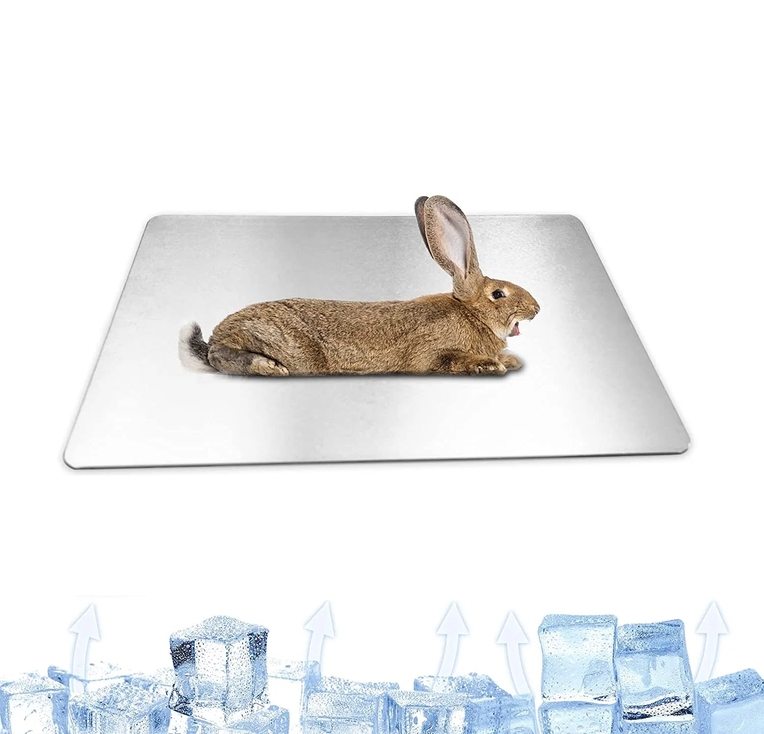 Factory Wholesale Bunny Cooling Pads Pet Cool Plate Hamster Ice Mat Pet Cool Ice Bed Aluminum Summer Mats for Rabbit Hamster