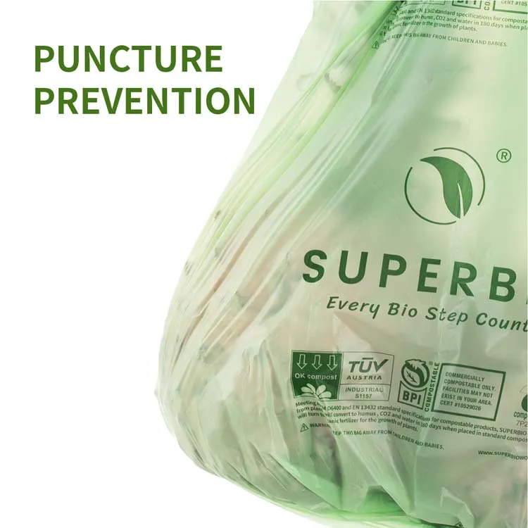 3 Gallon Compostable Trash Bags 0.65 Mil, 16