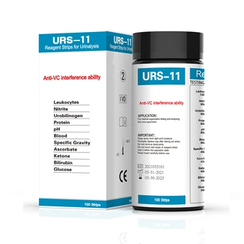 urinalysis reagent test strip urine test strips URS-11  CE approved