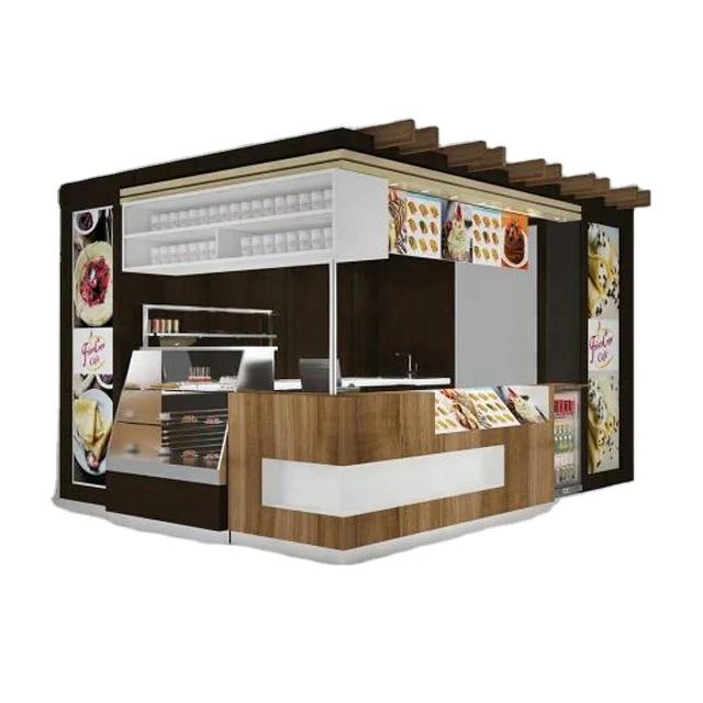 Modern Retail Mall Kiosk Design Fast Food Court Furniture For Sale 