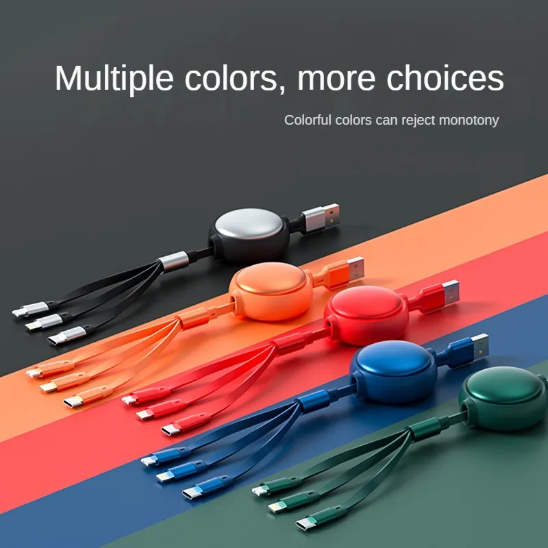 Multifuncnew Design 3 In 1 Usb Cable Fast Quick Charging Data Cable ...