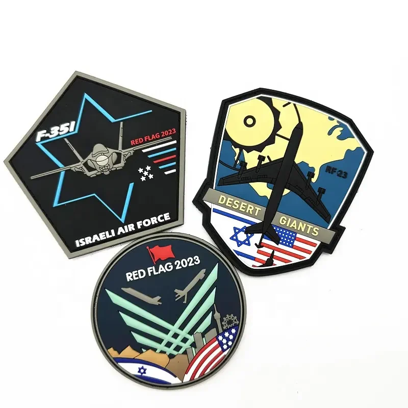 Factory Direct Sale Aramaic Flag PVC Patch Custom Design Aramaic Flag Patch Maker