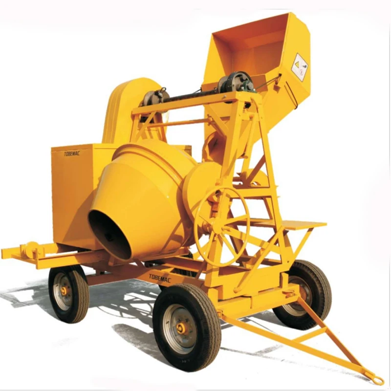Lifting Bucket Concrete Mixer Diesel Engine Portable Cement Mixer