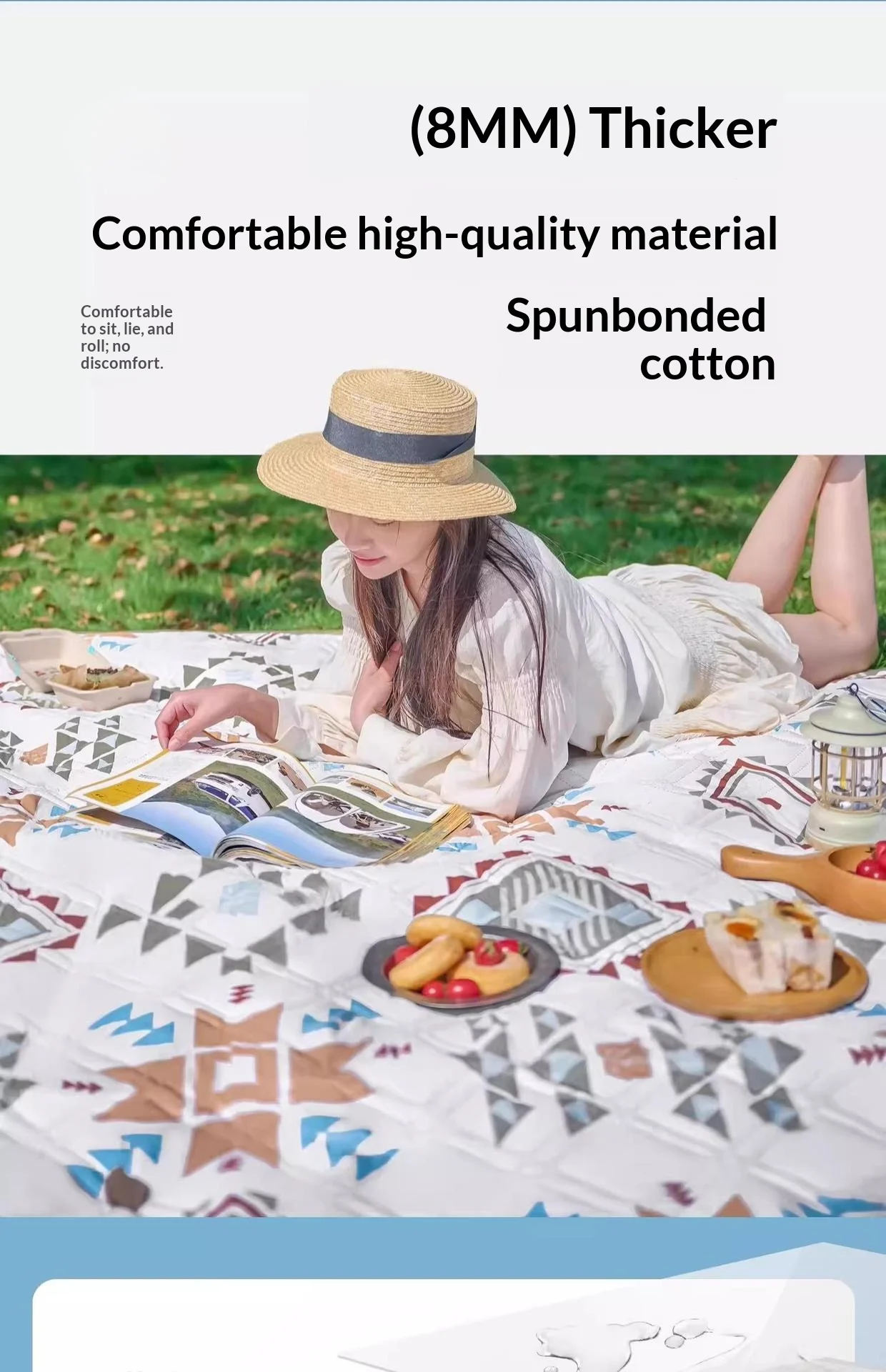 Foldable Portable Picnic Mat Waterproof Moisture-proof Camping_voghion.com
