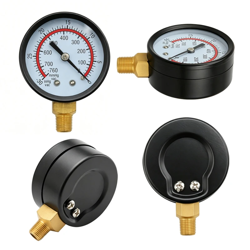 30 Inhg / -760 Mmhg Negative Vacuum Pressure Gauge 1/4 Npt