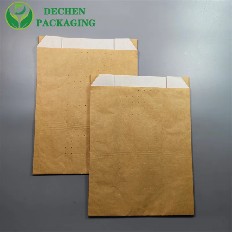 Fast Food Bag Custom Paper Bags Wholesale Glassine Bag Gusset Custom