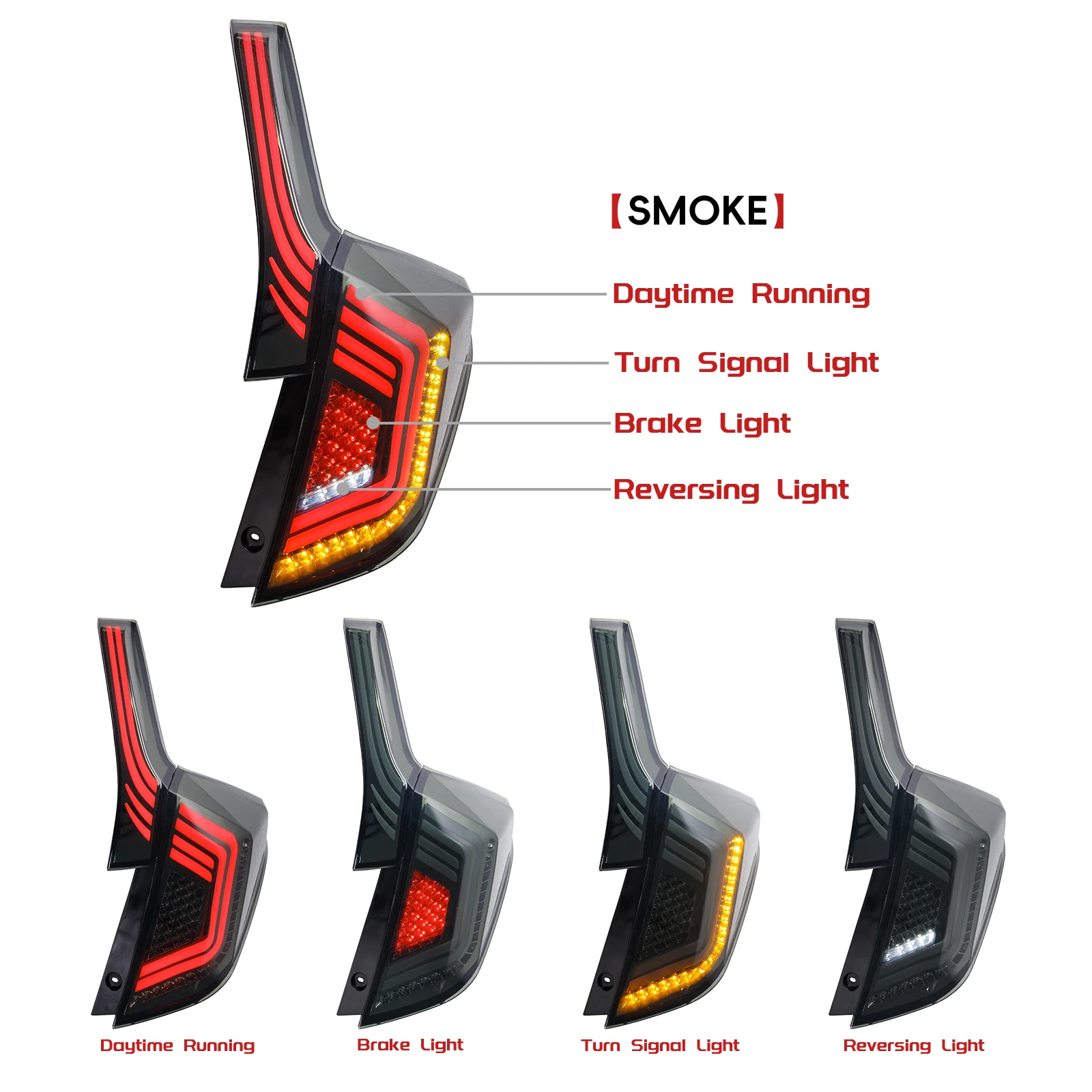 New Design Led Tail Lamp for HONDA JAZZ 2018 Tail Lamp for FIT Tail Light