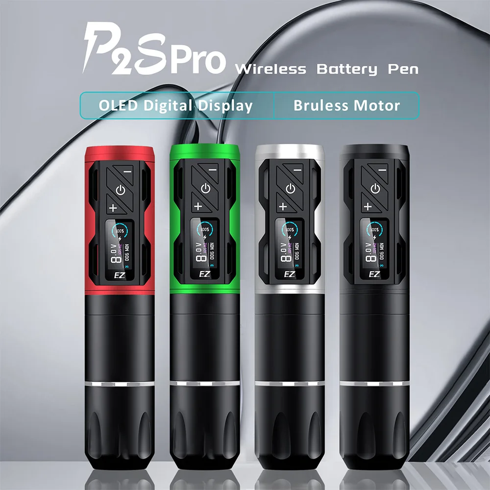 Wholesale EZ P2S Pro Wireless Tattoo Pen - Customized Swiss