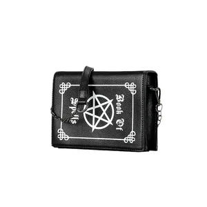 Custom Shoulder Bag Chain Strap  Gothic Woman Crossbody Bag Book Shape