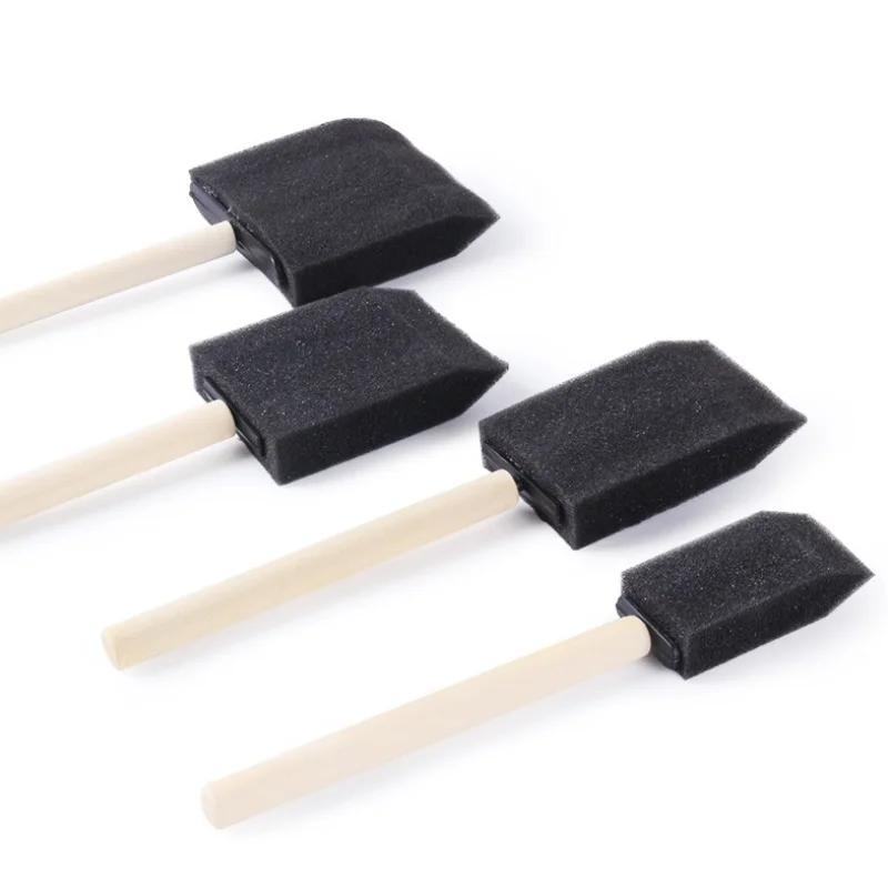 Black Painting Sponge Stick Set For Kids