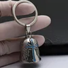 Silver gray szj lake blue keychain