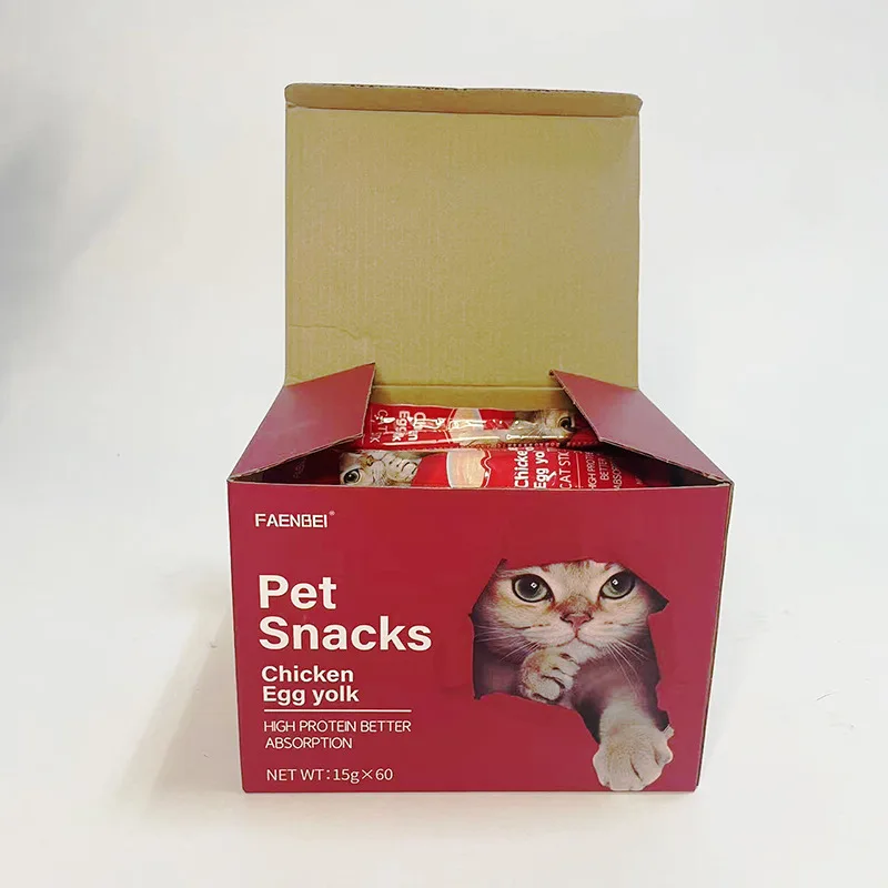 Pet Food 15g Cat Snacks Stick Tuna Chicken Salmon Cat Food Wet Treats