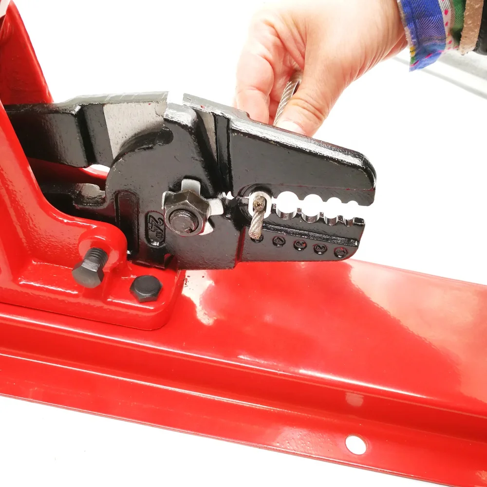 Bench Crimper Swaging Wire Rope Benching Type Max 5mm 2 in 1 Hand Crimping Tool