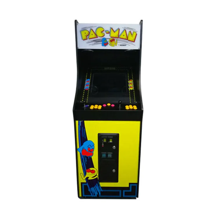 Классическая игровая аркадная машина Threeplus с монетами pacman, вертикальный деревянный шкаф, аркадная игровая машина