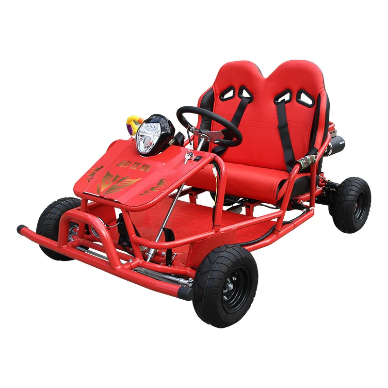 Cheap 48V 500W Electric Double Seats Go Karts for Kids and Adults