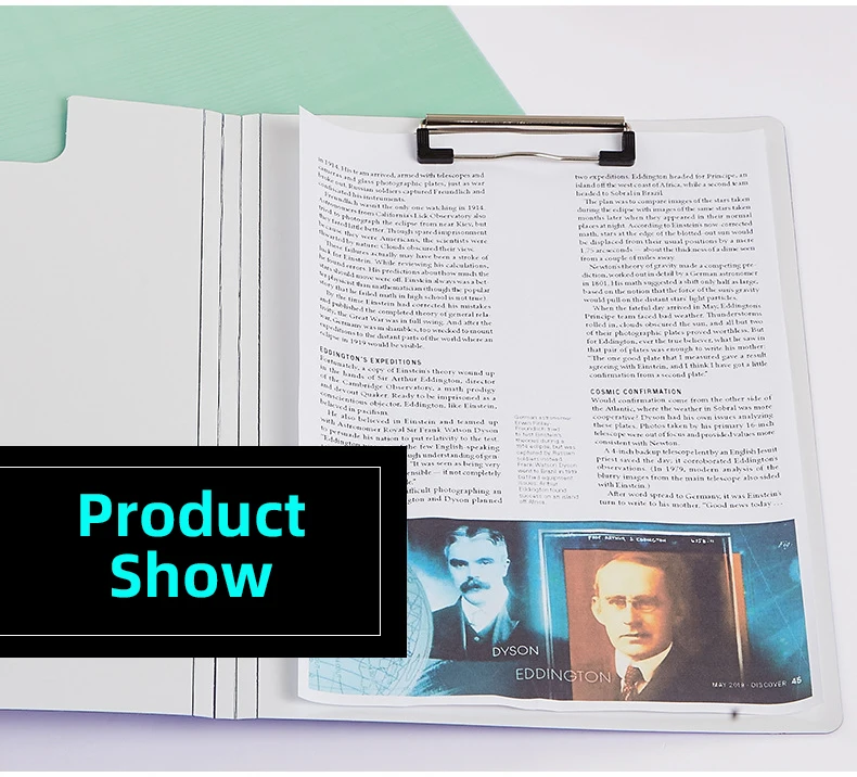 Custom Printed Logo Pp Clip Board A4 Folder Plastic Clipboard With