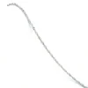 Catena ondulata placcata in argento/40 cm/0,9 g/NS103
