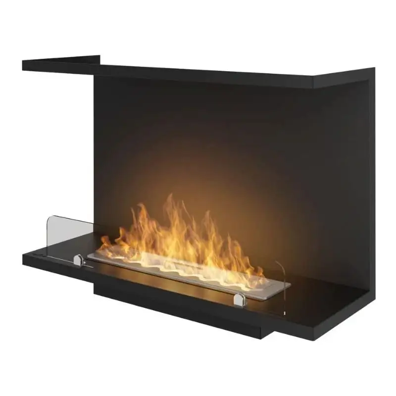 Indoor Smokeless Wall Mounted Bioethanol Fireplace Modern Metal Hanging Ethanol Fireplace