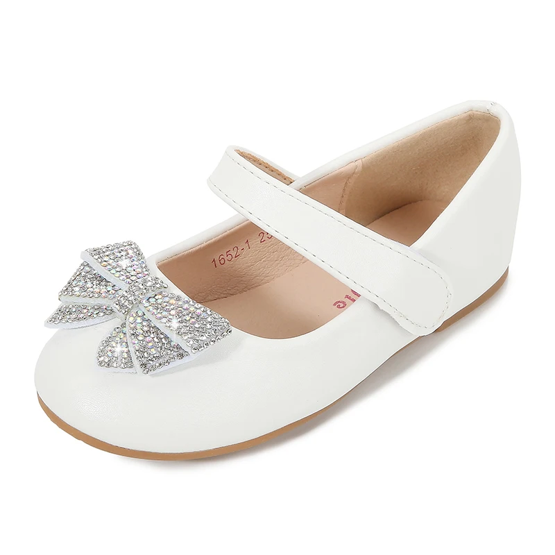 
Модные детские маленькие кожаные туфли на мягкой подошве обувь для принцесс с бантом обувь для девочек 