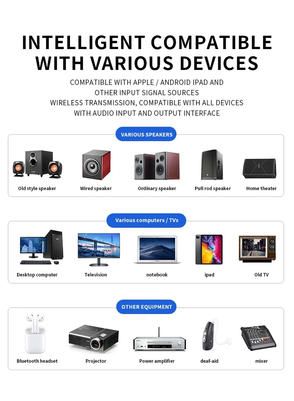 T02 Multifunction Home Audio DAC Bluetooth 5.1 Receiver Adapter With MIC Aux RCA Optical Coaxial Input Output