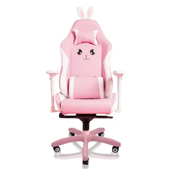 Champion Series Ergonomic Computer 400 pounds Gaming Office Chair Pink Bunny Gaming Chair Cute Titan chairs with 4D armrests
