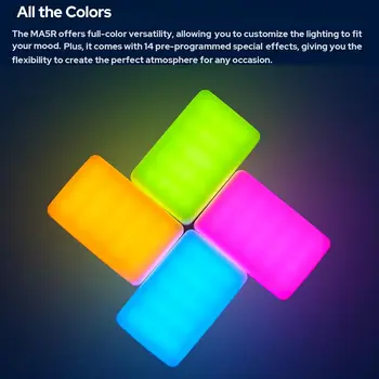 GODOX MA5R RGB LED Phone Light Magnetic Charging Full-Color Mini on Camera Video Lights,Selfie Lighting for Photography/TikTok detail image